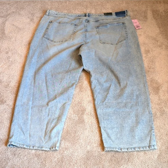 NWT Wild Fable 90s Relaxed High Rise Straight Jeans Slashed 22 - Picture 7 of 10